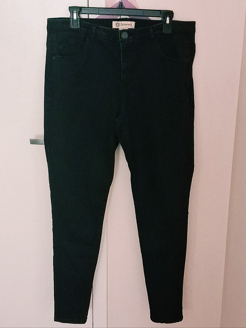 Democracy AB Technology Black Skinny Jeans for Women Size 14 W